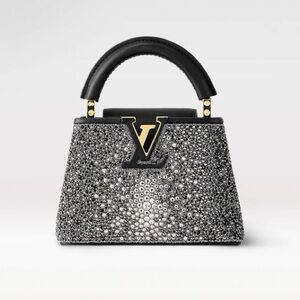 RARE Authentic Louis Vuitton Swarovski Crystal 💎Capucines Nano Top Handle Bag ✨